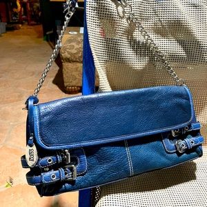 Franco Sarto blue shoulder bag